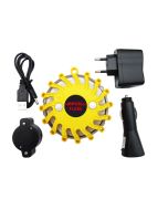 Japcell FLARE Luce di Emergenza / Lampeggiante di Sicurezza Ricaricabile / Tartaruga con Caricatore